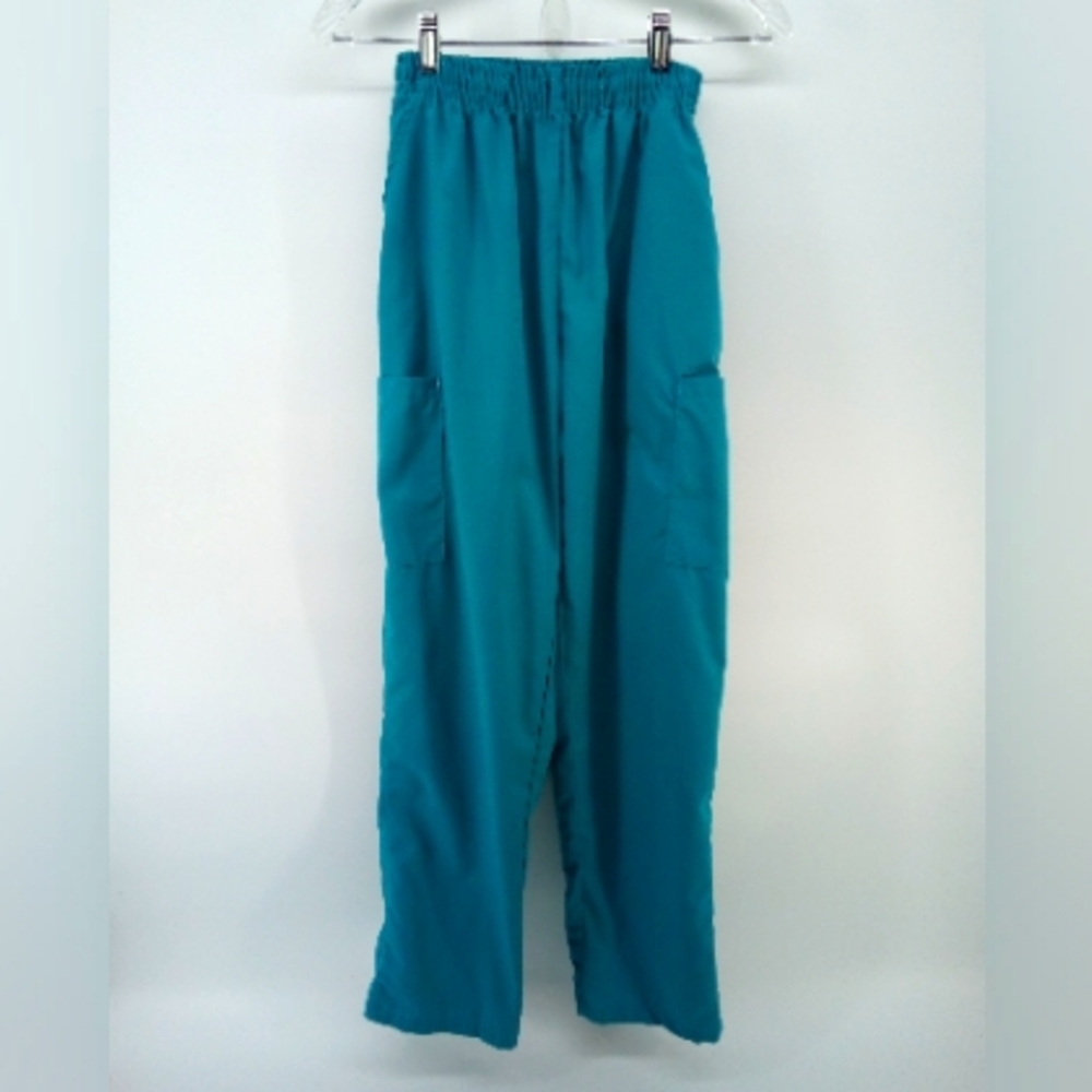Greentown Nurse Scrubs Original Work & Wear Medical Green Pants Cotton Blend S